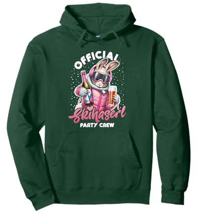 Skihaserl Party Crew Apres Ski Damen Pullover Hoodie