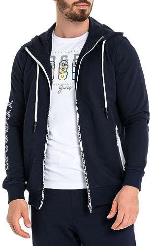 Cipo & Baxx Herren Jogginganzug Series – Zweiteiliges Set aus Kapuzenjacke und Jogginghose mit sportlichem Design und hohem für Alltag und Freizeit