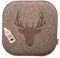 kontor28® - Sitzkissen Filz handgefertigt Made IN Germany | Sitzkissen Stuhl 37,5 x 37,5 cm aus rPET-Filz weiche und robuste Polsterung | Sitzauflage Stuhl für In- und Outdoor | naturmeliert 2er-Set