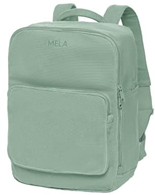 MELAWEAR - Rucksack Mela II | Nachhaltig mit Fairtrade Cotton, GOTS & Grüner Knopf Zertifizierung, Farbe:All sage