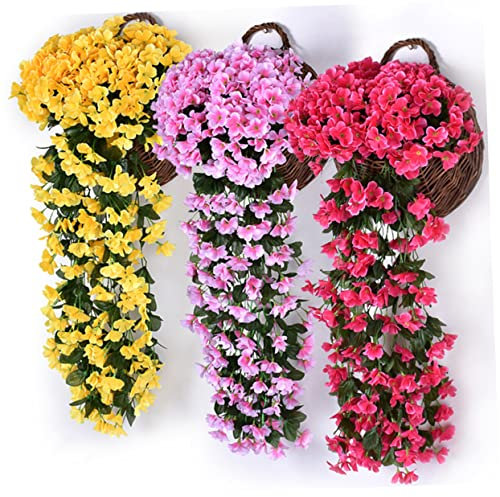 Abaodam 2 STK Kunstpflanze Simulation Grünanlage Falsches Violett Simulationsanlagen Falsche Pflanze Veilchen Haushalt