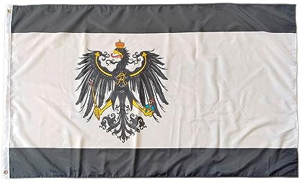 Pandiui23 Preußen Fahne Bunt 150cm x 90cm Flagge Preußen