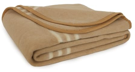 Coperta Misto Lana Bolzano, Calda, Peso 400 gr/mq, 100% Made in Italy 150x200 R323 Singola