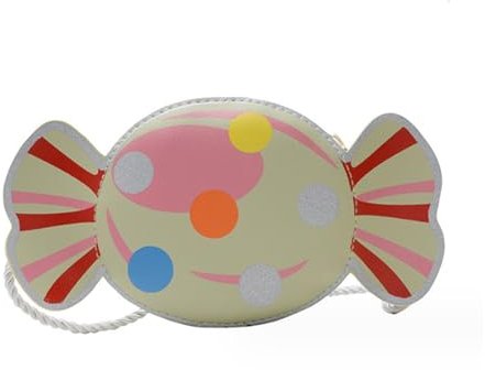 Spldsun Kinderhandtasche, UmhäNgetasche Kinder MäDchen, Kinder Tasche, mit ReißVerschluss, für Party, Shopping, Fotografieren, Performance (Grün, SüßIgkeiten)