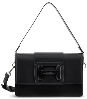 Hogan Umhängetasche H-Bag aus schwarzem Leder KBW01MN6101S79B999 Schwarz, Schwarz , Einheitsgröße