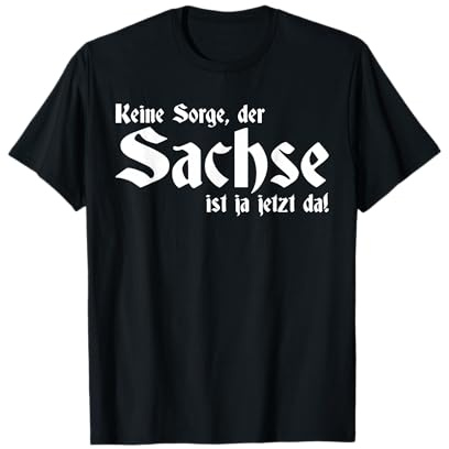 Herren Ostdeutsch Sächsischer Dialekt Sachse T-Shirt