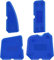 4-teiliges Silikon-Dichtungswerkzeug, Silikon-Dichtungsset zum Abdichten, Silikondichtung, Dichtungsverbindung (blau)