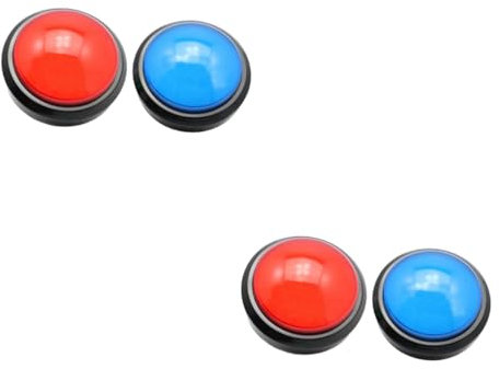 UPKOCH 4 Stück Responder-Spielzeug Spieltasten Quiz-Buzzer Lustige Soundtaste Antwortknopf-Requisiten Buzz-Taste Spielshow-Summer Elektronisches Spiel Spielgeräusch-Taste Spiel Summer