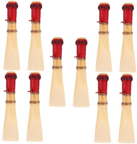 SHOWERORO Fagott Rohre 10 Stk Fagottrohr Zubehör Für Oboenblätter, Mittelgroßes Instrument Fagott-teil Klarinette Fagott Liefert Werkzeug Zum Spielen Des Fagotts Fagott Teile Saxophonblätter Schilf