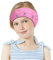 MoKo Bandeau de Natation Enfant, Protection Auditive Bandeau d'oreilles Enfants en Néoprène, Bandeau Sport Élastique Équipement Sport Nautique, pour Âge 3-9, Taille M, Chapeau de Paille Rose Flamant