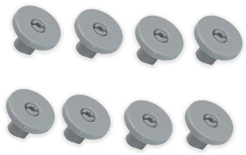 DL SERVICE Ruote Cestello Inferiore per Lavastoviglie Rex Electrolux compatibili, 8 Ruote di ricambio per diversi modelli Zanussi, AEG, alta qualità - 50286965004