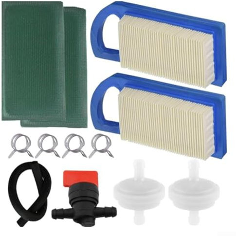 Niceminiwall Motorluftfilter-Set 698413 794421 797007 5079K Ersatz für BS 334376 697775 613022 Rasentraktor Rasentraktor Mäher 8-15 PS Motoren Zubehör