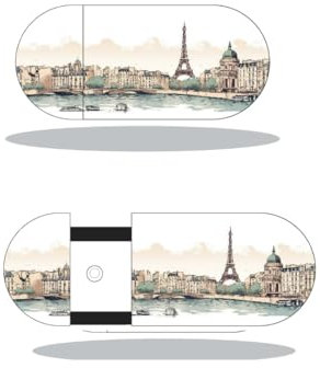 Générique 2 pces Webcam Cover, Cache Caméra en, 0.6 mm Ultra-Mince Ordinateur, PC et MacBook Pro* Air, iPad (Paris)