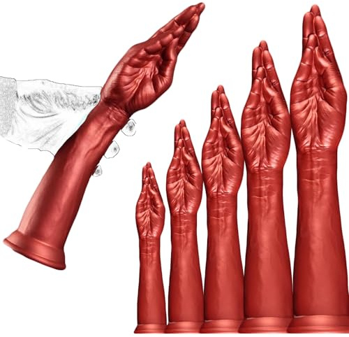 JXszxbt Silikon Realistischer Hand Dildo Extra Lang Groß Analdildo Big Faust Anal Butt Plug Riesige Arm Fisting mit Starkem Saugfuß Masturbieren Flirten Sexspielzeug Für Männer Frauen Paare Lesben