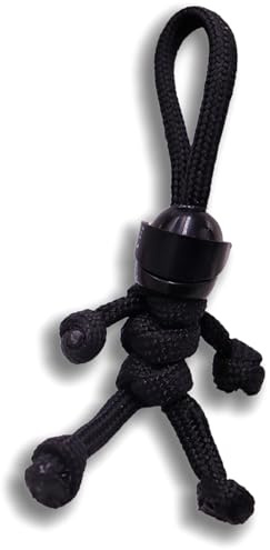 Keychain Motorbike Accessories,Handmade Braided Rope Motorcycle Keychain with Biker Helmet Key/chain Doll,Motorcycle Accessories Keyring for Bag Decoration,Unique Motorcyclist Gift for Men(Black)