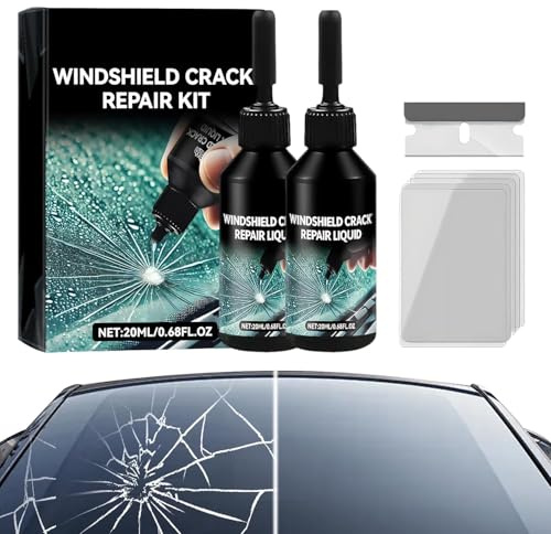 Generisch Steinschlag Reparaturset Windschutzscheibe, 2025 Neu Auto Windschutzscheibe Riss Reparatur Flüssigkeit, Auto Windshield Repair Kit Glas Reparatur Flüssigkeit (1)