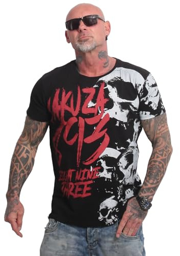 Yakuza Herren Skull Theme Regular T-Shirt