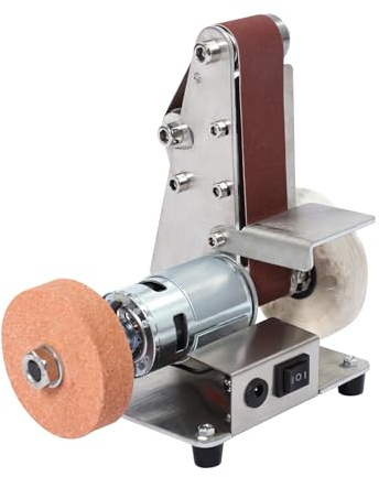 Kit mini levigatrice a nastro, 4000-9000 rpm 7 velocità smerigliatrice da banco
