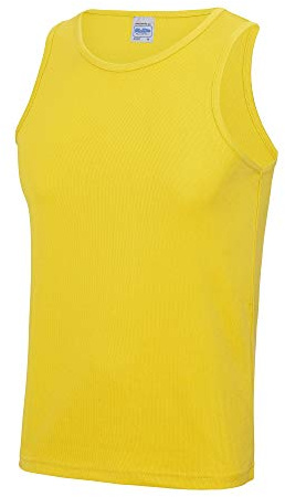 Just Cool Mens Sports Gym Plain Tank / Vest Top