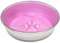 Loving Pets Le Bol Glazed Interior Stainless Steel Dog Bowl Non-Slip Dishwasher Safe Durable Pet Dish - Rose - Medium (850 ml)