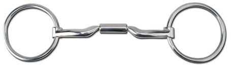 Myler Wide Loose Ring Low Port Comfort Snaffle Bit, Stainless Steel Horse Training Mouthpiece MB04 | Level 2, 5