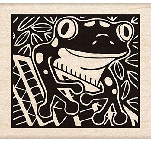 Inkadinkado Holz Stempel, Frosch
