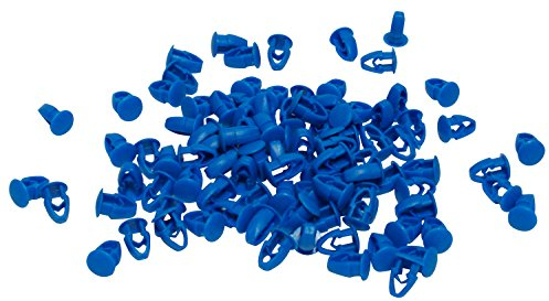 Cora 000116017 Kit 100 Bottoni Fissaggio Targa, Blu