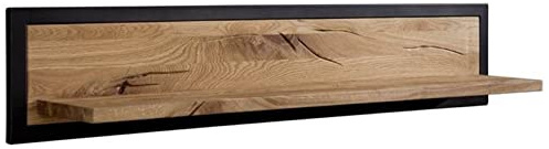 MASSIVMOEBEL24.DE | VILLANDERS Wandregal 170x22x24 Wildeiche geölt, Farbe:Natur geölt, Größe:170x22x24 cm (BxTxH)