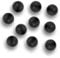 Bank Tackle Rubber Shock Beads 8mm Rig Making Buffer Beads Carp Fishing Tackle (x 10 Pack, Black)