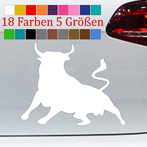 Stier Aufkleber EL Toro Bulle Tauro Sticker Spanien Autokleber 18 Farben 5 Größe