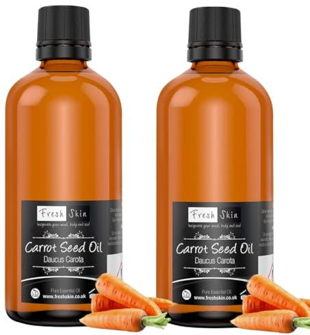 Freshskin Beauty LTD | Carrot Seed Essential Oil - 200ml (2 x 100ml) - 100% Pure & Natural Essential Oils