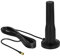 DELOCK LTE Antenne SMA Stecker 3-5 dBi 12 cm starr omnidirektional mit magnetischem Standfuss und Anschlusskabel RG-174 A/U 3 m