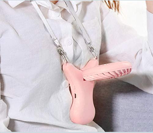 Lanton personal pequeño de mano 2000mAh, USB recargable 90 grados plegable, ventilador eléctrico de enfriamiento por viento grande, adecuado para la oficina, camping al aire libre (verde / polvo)