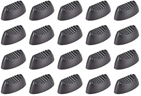 sourcing map 20 Stk. Mischpult Schieberegler Knöpfe Ersatz für Potentiometer Schwarz 24mmx12mmx11mm