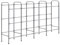 vidaXL Kastenregal 12 Kisten Getränkeregal Getränkekistenregal Flaschenkastenregal Getränkeständer Kistenregal Silbern 190x33x116cm Stahl