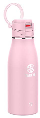 Takeya 52207 Insulated Coffee Mug Travel, Stainless Steel, Silicon and Hard Plastic, Blush