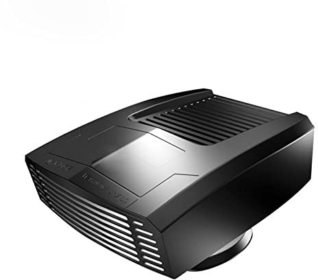 N/A Riscaldatore per Auto Portatile da 12/24 V 180 W, Stufetta Elettrica, Sbrinatore per Parabrezza, Auto Termoventilatore, Ventola di Raffreddamento del Calore per Camion,Nero,12V