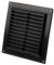 150x150mm Nera Griglia di Ventilazione in Plastica - Griglie D'Aerazione
