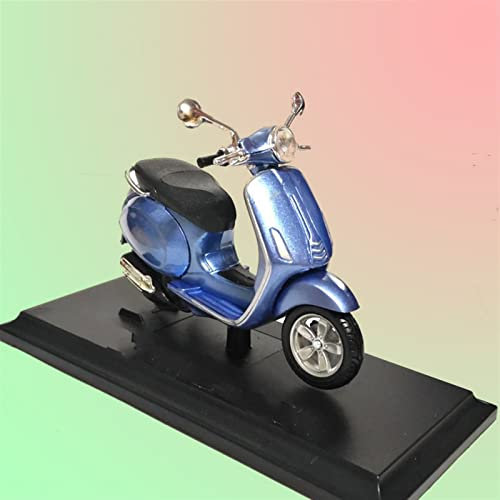 HZGLY Scala 1:18 per Piaggio per Vespa Primavera 150 Blu Scooter Modello in Lega Modello di Moto Vacanza Raccolta Ornamento Ragazzo Regali