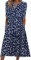 AMhomely Women Dress Sale Clearance Summer Printing Causal V-Neck Button Short Sleeve Vacation Pockets UK Ladies Party Elegant Beach Club Cocktail Work Dresses Evening Gowns Blue 4, XXL