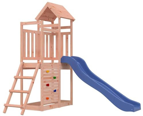 vidaXL Maisonnette de Jeu Toboggan Bois Massif Douglas