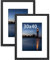 wyewye Bilderrahmen 30x40, 30x40 cm Bilderrahmen, Rahmen 30x40 mit Bruchsicherem Plastikglasscheibe, Bilderrahmen 30x40 Schwarz, für 30x40 Druck UND 20x29 Foto, Bilderrahmen(Schwarz)