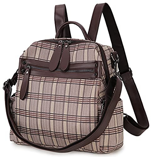 MayBlosom Damen Rucksack Elegant Kunstleder Cityrucksack 3-in-1 Tragemodus | 8,5 Liter Volumen, 5 Fächer, abnehmbarer Schultergurt, leicht 0,8 kg, Büro, Uni, Reisen, Berufstätige, Studentinnen