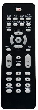 VINABTY RC2023637/01 Remplacement de la télécommande Compatible avec Philips Stereo System Soundbar FWM387/12 FWM38712