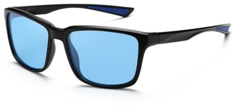 LNTICB® Sonnenbrille Herren Polarisierte UV400 Schutz Fahrerbrille Rechteckig Klassisch Mode Sonnenbrille TR90 Superleichtes Brillengestell für Fahren Sport Outdoor