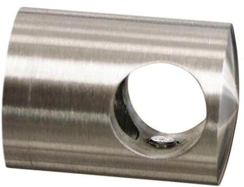 Querstabhalter zum Verbinden von Stab Ø 14 mm und Anschluss für Vierkantrohr Edelstahl V2A Traversenhalter Rohrclip Handlauf VA Treppengeländer Geländer Treppen Balkongeländer Terrassengeländer ...