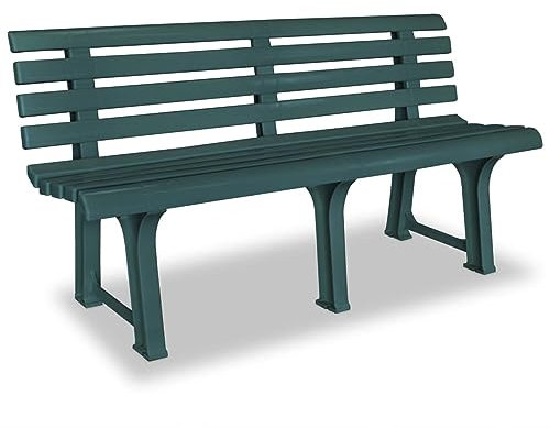 GuyAna Gartenbank 145,5 cm Parkbank Balkon Bank Gartenbank Wetterfest Bank FüR DraußEn Garten Bank FüR Den AußEnbereich Kunststoff Grün