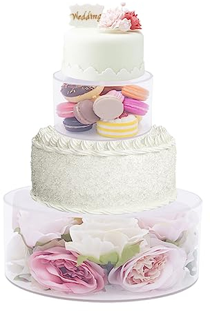 TRIEBAN Présentoir à gâteau en acrylique - Accessoire de décoration à remplir