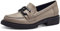 Jana Damen Loafer ohne Absatz Elegant Vegan, Grau (Stein Nappa), 42 EU