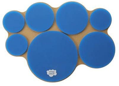 Drum Practice Pad - Multi-Target-Drumming-Übungspad für Muster- und Satzentwicklung - Vollständige Drumset-Darstellung - 7 Silent Pads mit perfektem Rückprall